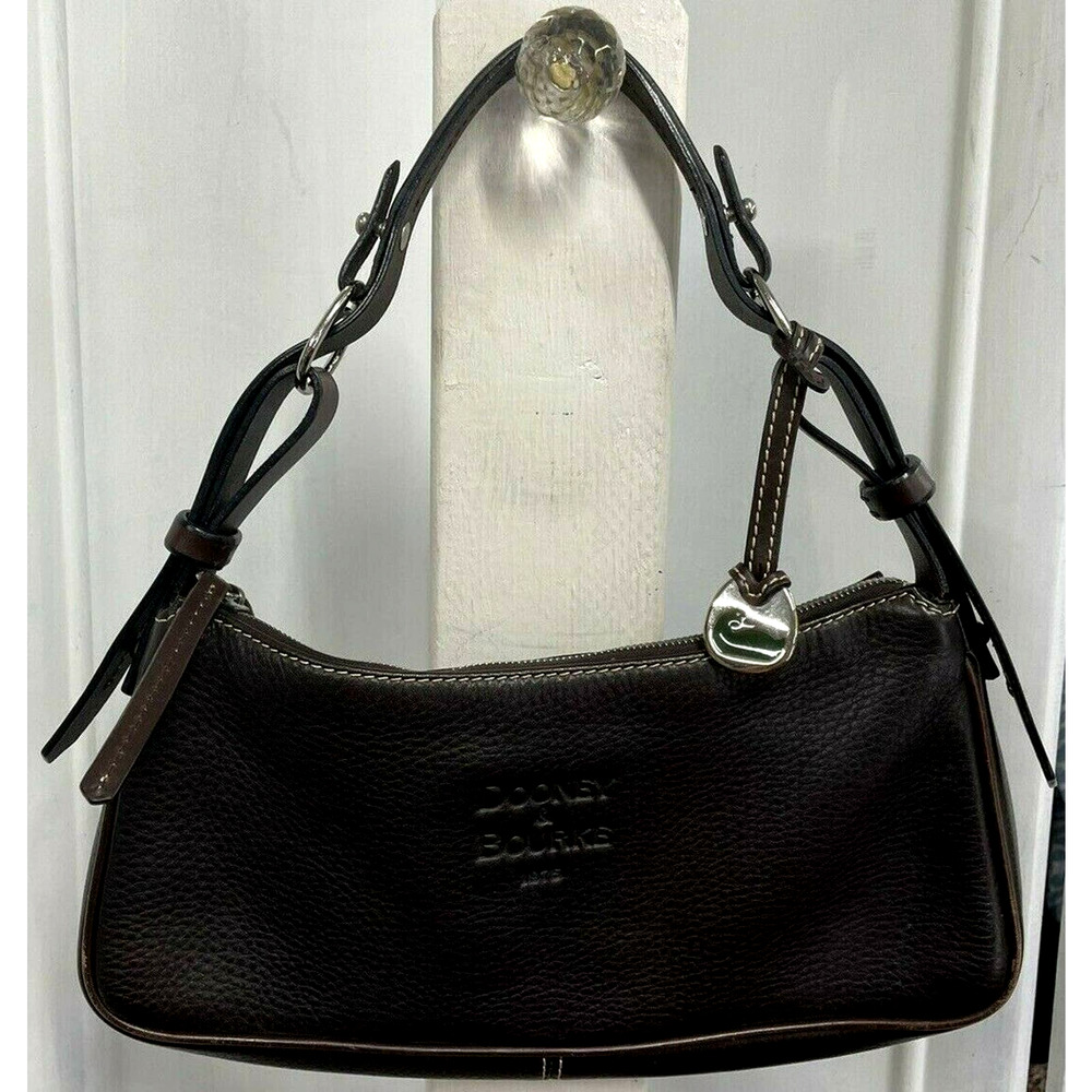 DOONEY & BOURKE Brown Genuine Leather Hobo Handbag